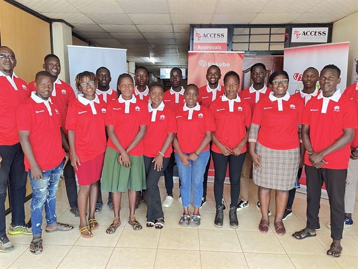 Participants at the Kakebe office